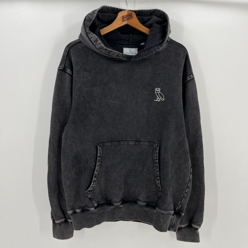 Drake Octobers Very Own OVO Iceman Washed Owl Logo Tour Merch Hoodie M